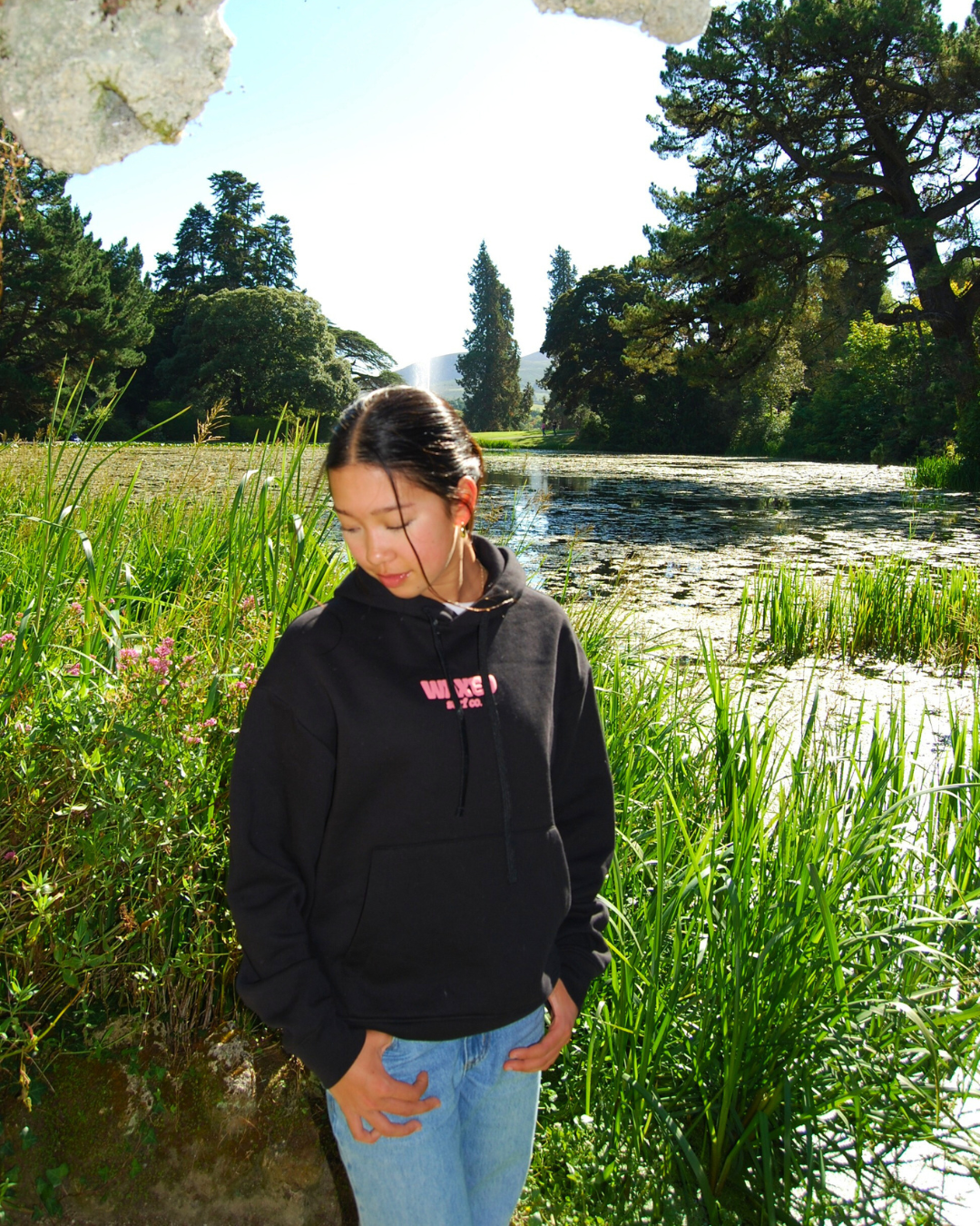 Midnight Pink Surf Hoodie