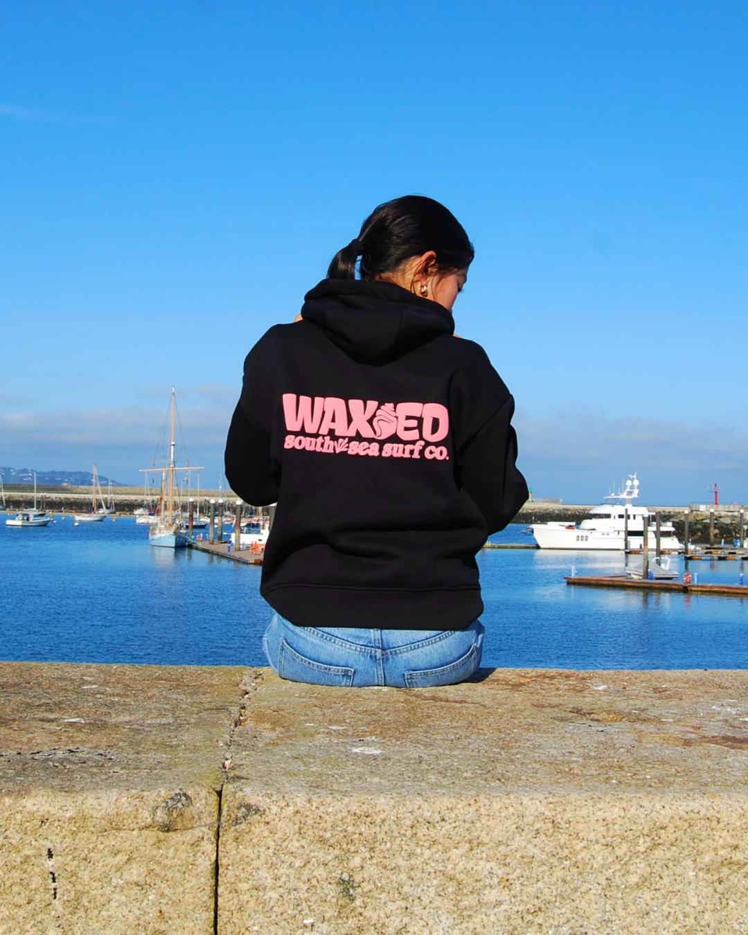 Midnight Pink Surf Hoodie